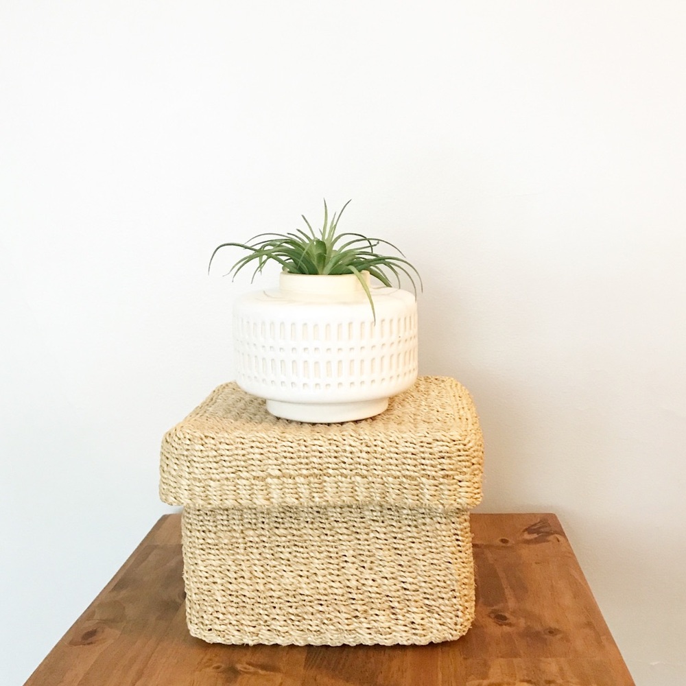 Vintage Straw Box
